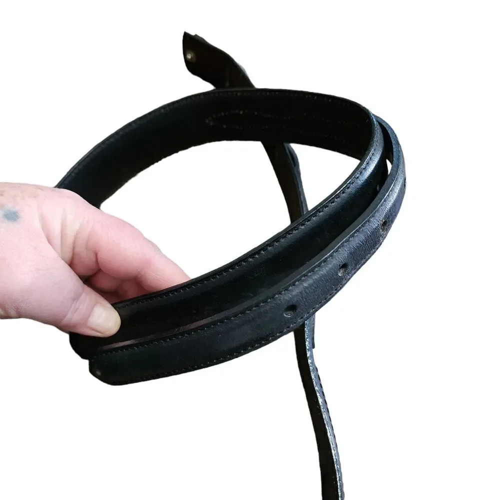 Nocona black leather belt 1.5